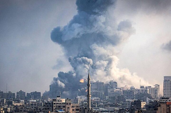 Bombardment on Gaza